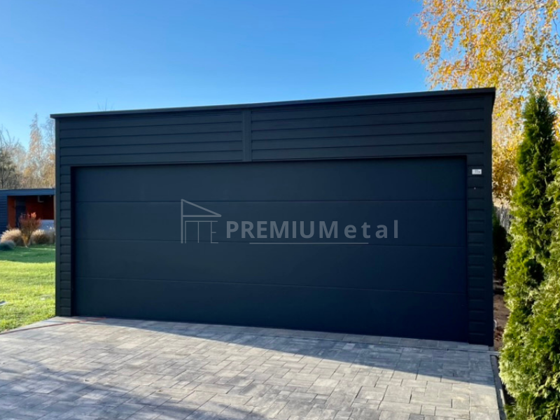 2 Fémgarázs 5,5m x 6m szekcionált kapuval ID 1 - Image 2