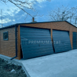 Fémgarázs PRÉMIUM 8m x 6m ID 4