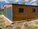 Fémgarázs PRÉMIUM 9m x 6m ID 5 - Image 2