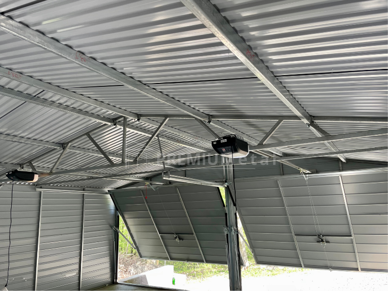 22 Fémgarázs PRÉMIUM 9m x 6m + 3m előtető boczna ID 6 - Image 3