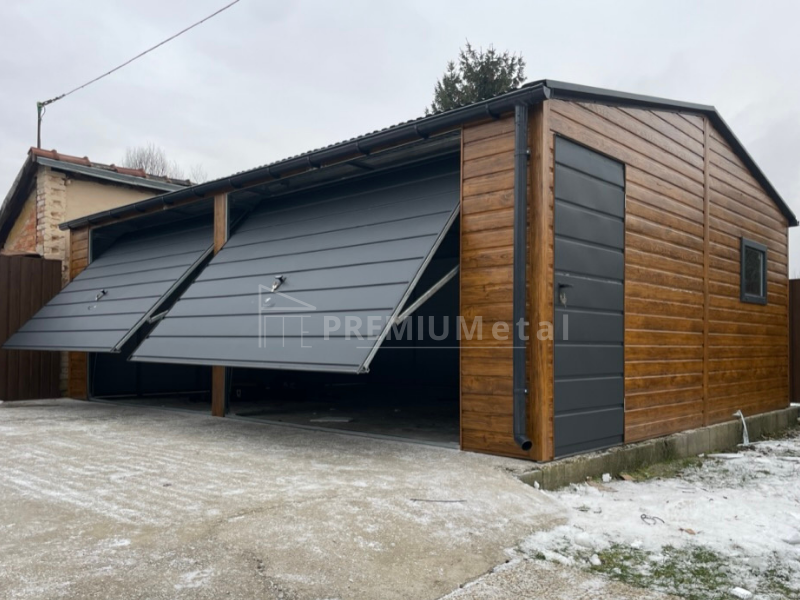 30 Fémgarázs PRÉMIUM 7m x 6m ID 9 - Image 2
