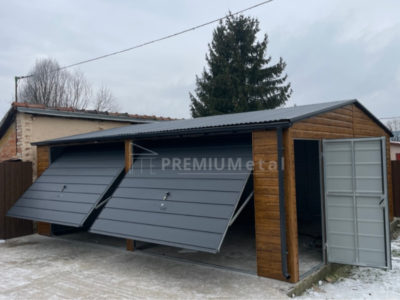 31 Fémgarázs PRÉMIUM 7m x 6m ID 9 - Image 3