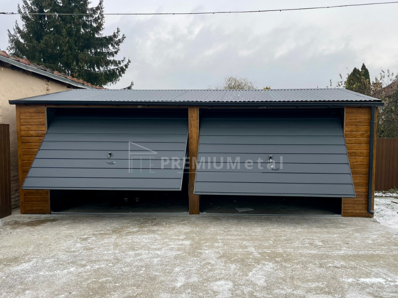 32 Fémgarázs PRÉMIUM 7m x 6m ID 9 - Image 4