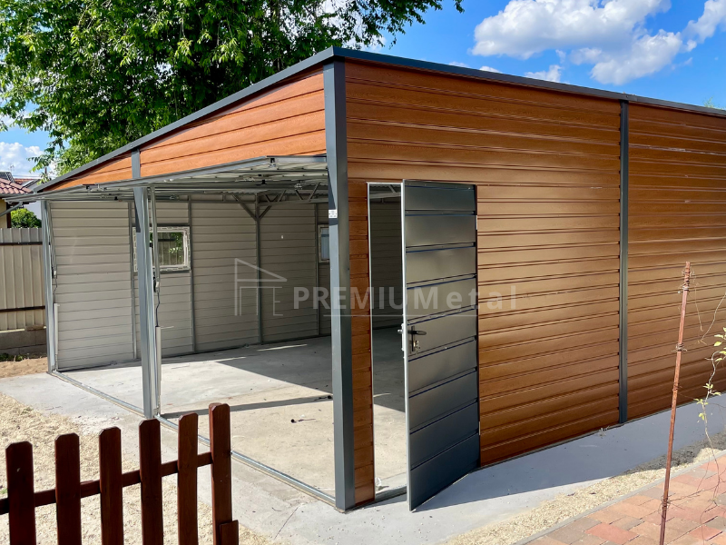 33 Fémgarázs PRÉMIUM 6m x 5,5m ID 10 - Image 1