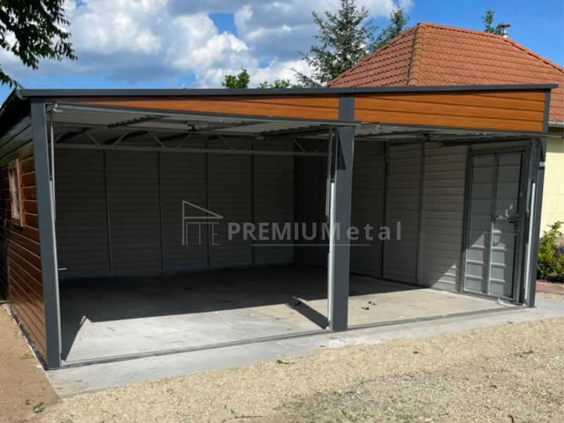 34 Fémgarázs PRÉMIUM 6m x 5,5m ID 10 - Image 2