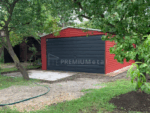Fémgarázs PRÉMIUM 4m x 8m ID 22 - Image 3