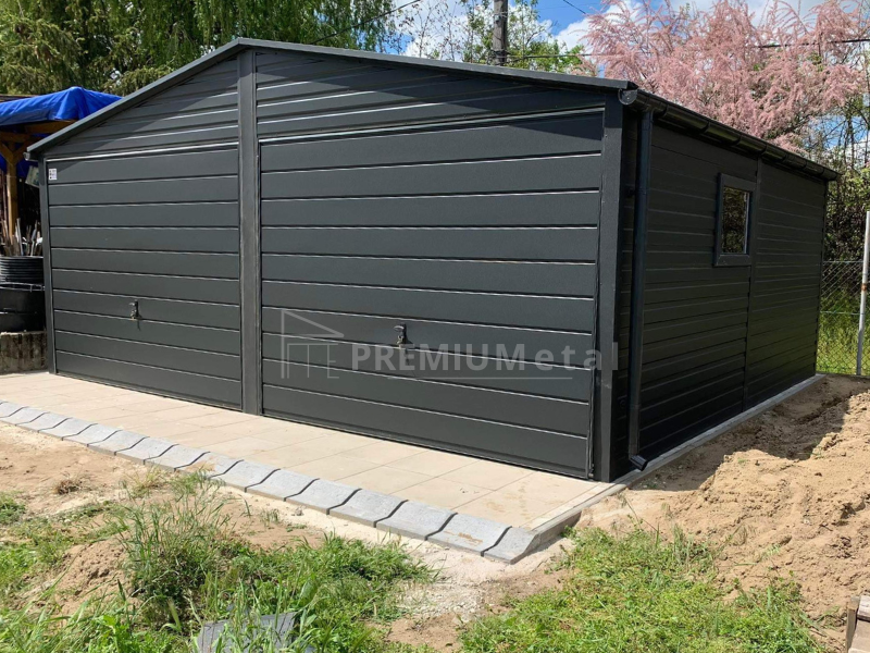 81 Fémgarázs PRÉMIUM 6m x 6m ID 24 - Image 1