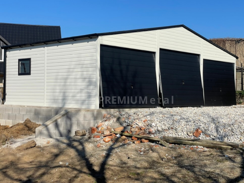 85 Fémgarázs PRÉMIUM 9m x 6m ID 26 - Image 1